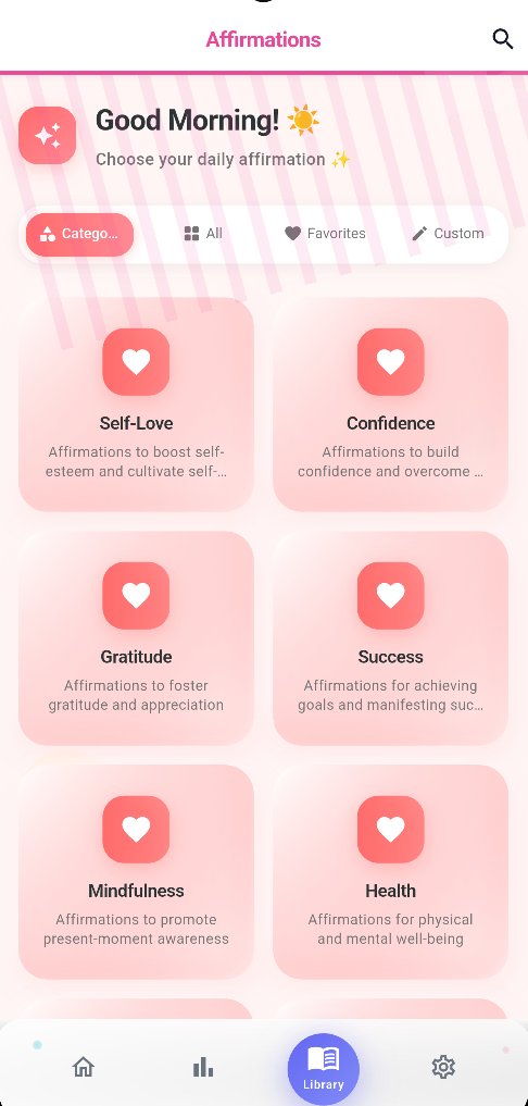 Positive Buddy mood history analytics showing emotional patterns and wellness journey tracking - mental health insights app